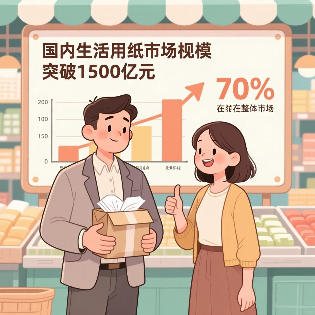 70% of Households Prefer Premium Tissue Products; Domestic Household Tissue Market Scale Exceeds 150 Billion Yuan
